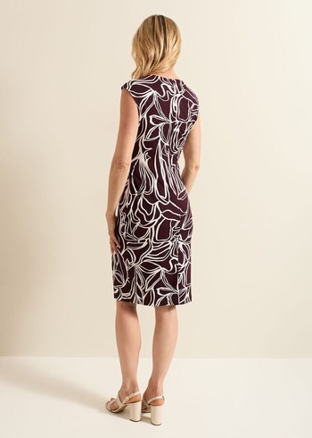 Phase Eight Sabrina Abstract Tie Dress Multicolor Canada | SJCUEK-681